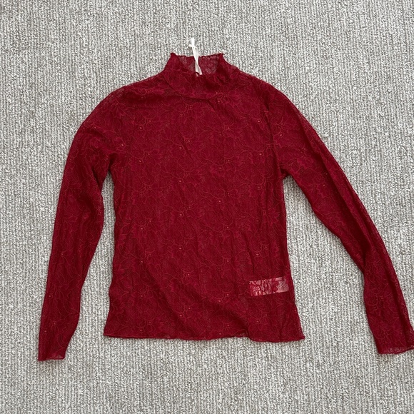 Anthropologie Tops - By Anthropologie lace layering turtleneck